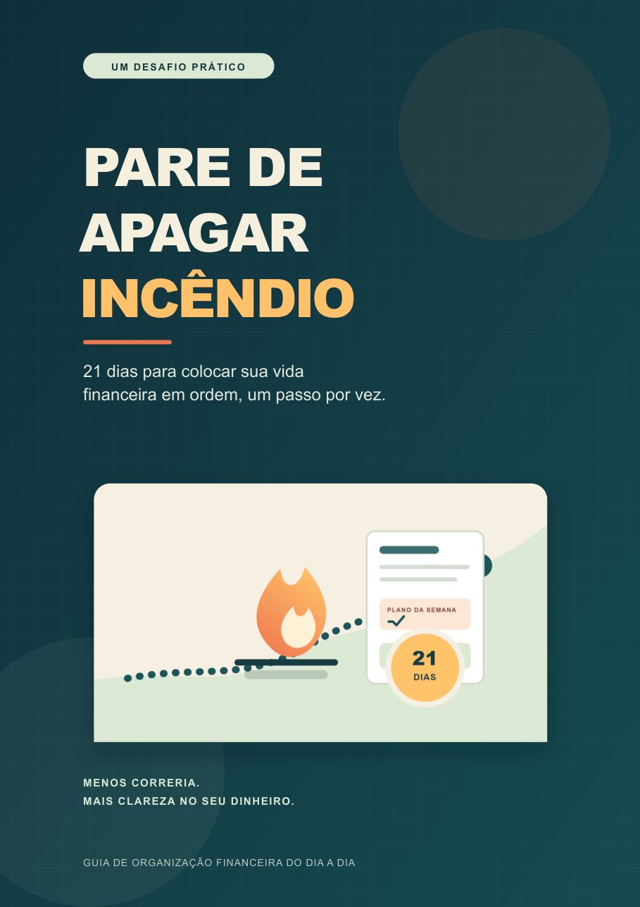 Capa do e-book Pare de Apagar Incêndio